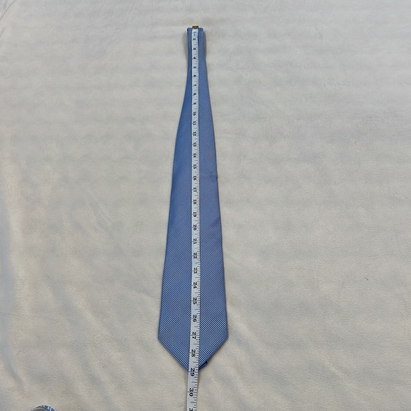 Valerio Garati Blue and Silver Tie 100% Silk and Cufflinks - Picture 8 of 13